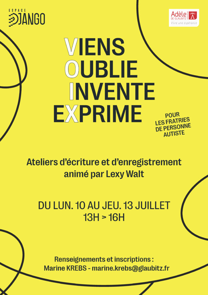 Affiche du projet VOIX pour les fratries d'enfants avec autisme